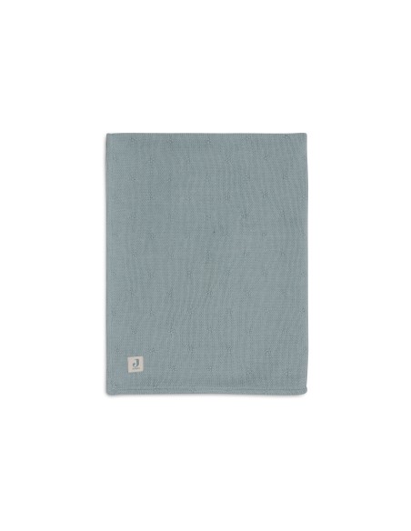 Couverture en maille tricotée et velours Cosy Knit 75x100cm Sea Green