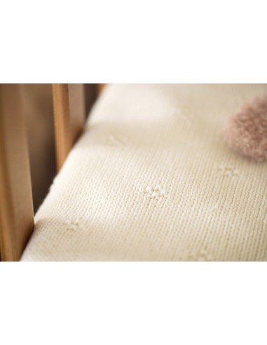 Couverture en maille tricotée et velours Cosy...