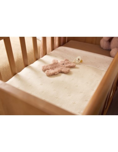 Couverture en maille tricotée et velours Cosy...