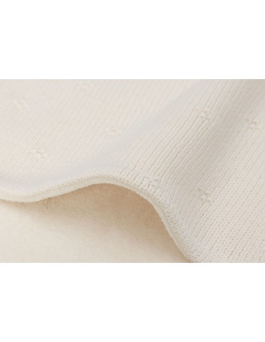 Couverture en maille tricotée et velours Cosy...