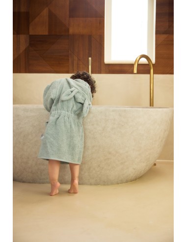 Peignoir Lapin en coton Sea Green