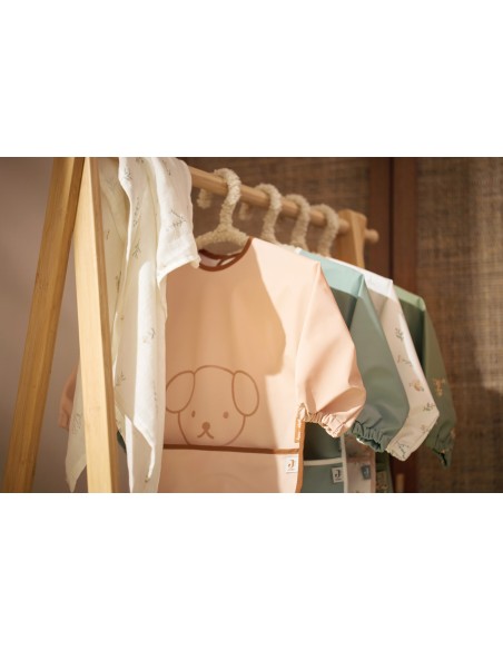Bavoir imperméable avec manches Snuffy Peekaboo Wild Rose