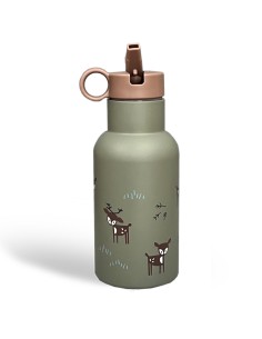 Gourde isotherme kaki Faon