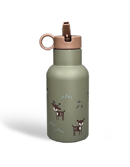 Gourde isotherme kaki Faon