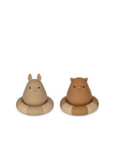 Set de jouets de bain Swim Ring Chat et Lapin Warm Clay Mix