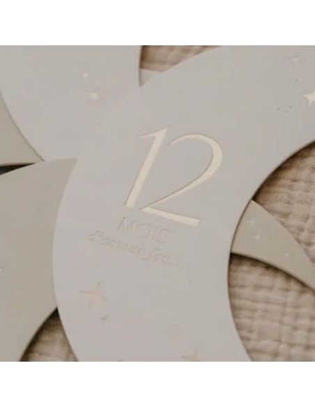 Cartes Étapes de Bébé - Moon