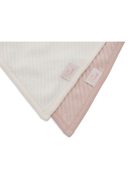 Lot de 2 Bavoirs Bandana Velvet Rib Wild Rose