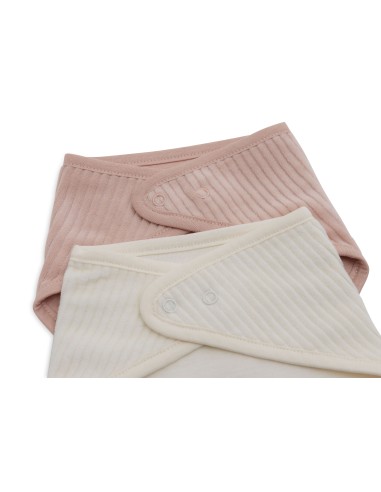 Lot de 2 Bavoirs Bandana Velvet Rib Wild Rose