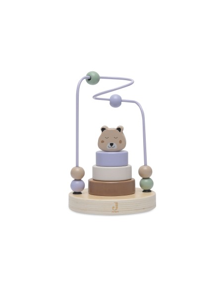 Tour d'empilage en Bois à Spirale Jungle Jambo Cheetah