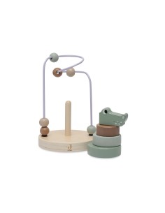 Tour d'empilage en Bois à Spirale Jungle Jambo Croco 2