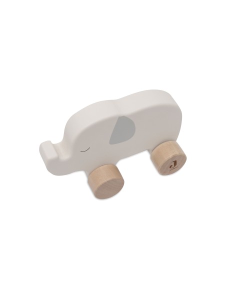 Éléphant en bois jouet à pousser