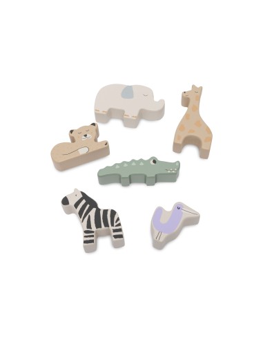 Boîte à Formes en Bois Animaux Jungle Jambo