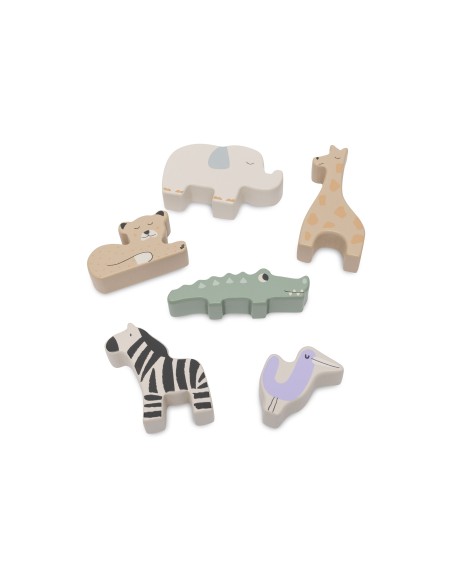 Boîte à Formes en Bois Animaux Jungle Jambo