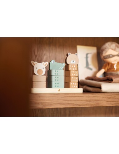 Tour empilable Culbuto en bois Jungle Jambo