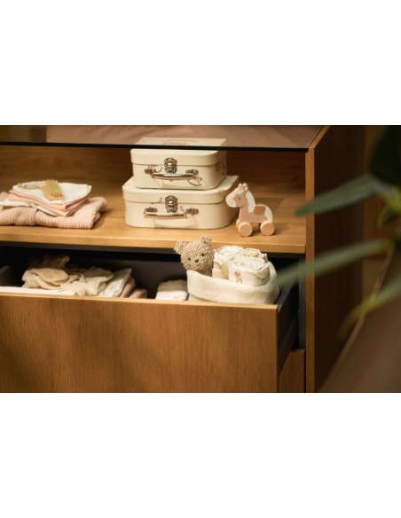 Cheval en bois jouet à pousser