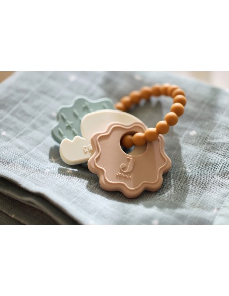 Jouet de dentition Trousseau Fleurs et Clé