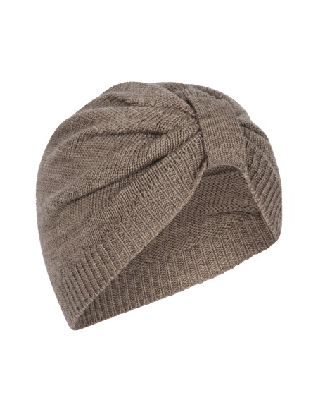 Bonnet Turban en laine Louli Soft Brown