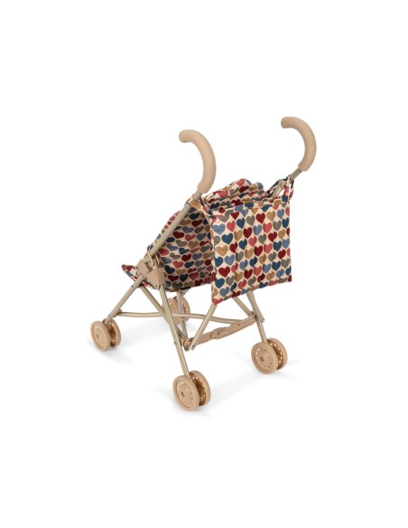Poussette pour poupée Konges Slojd - Cœur Bisous