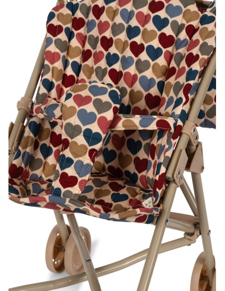 Poussette pour poupée Konges Slojd - Cœur Bisous