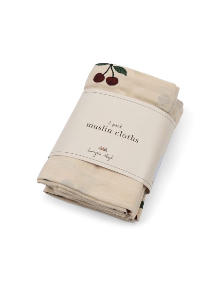 Lot de 3 langes Ma Grande Cerise Konges Slojd