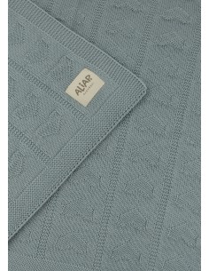 Couverture pour bébé en Laine de Mérinos 75 x 100 Vert... 2