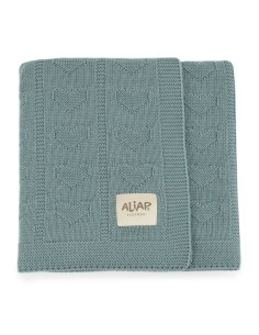 Couverture pour bébé en Laine de Mérinos 75 x 100 Vert...