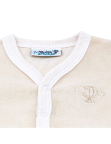 Pyjama Velours écru Coton biologique