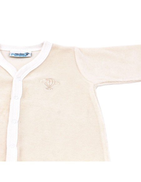 Pyjama Velours écru Coton biologique