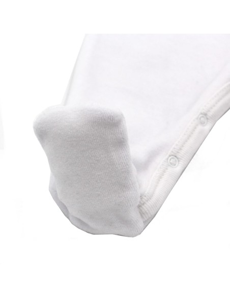 Pyjama Velours Blanc en Coton biologique