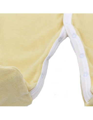 Pyjama Velours Jaune Mimosa en Coton biologique
