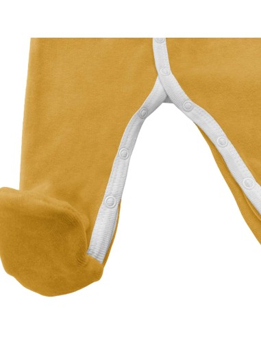 Pyjama Velours Jaune Miel en Coton biologique