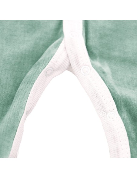 Pyjama Velours Vert Forêt en Coton biologique