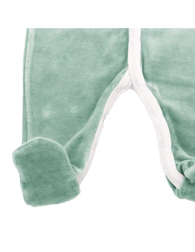 Pyjama Velours Vert Forêt en Coton biologique