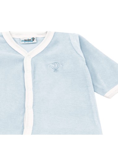 Pyjama Velours Bleu Azur en Coton biologique