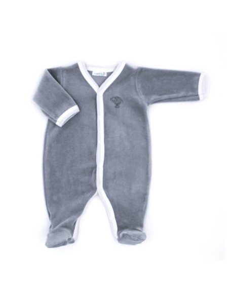 Pyjama Velours Bleu Océan en Coton biologique