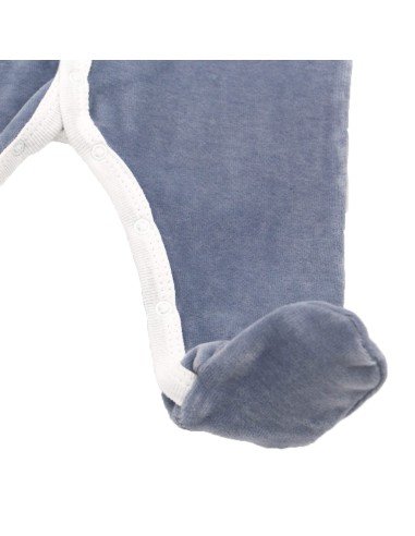 Pyjama Velours Bleu Océan en Coton biologique