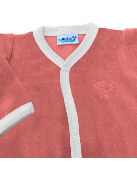 Pyjama Velours Framboise en Coton biologique