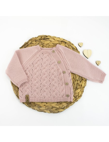 Gilet en Laine de Mérinos Rose