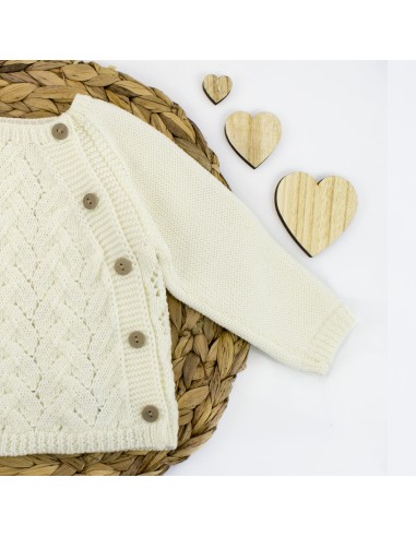 Gilet en Laine de Mérinos Crème