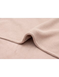 Couverture en maille tricotée Grain et polaire 75x100cm... 2