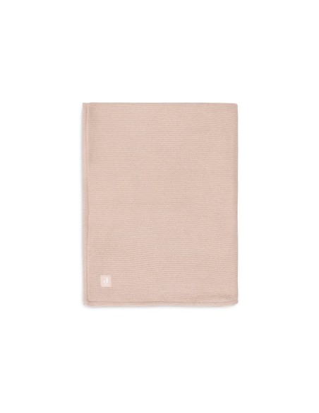 Couverture en maille tricotée Grain et polaire 75x100cm Wild Rose