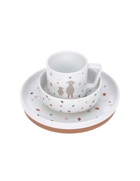 Coffret Repas en Porcelaine Tiny Farmer Mouton et Oie