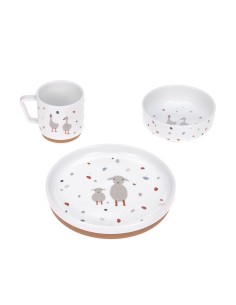 Coffret Repas en Porcelaine Tiny Farmer Mouton et Oie