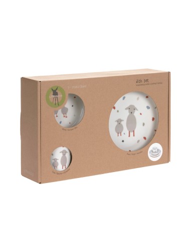 Coffret Repas en Porcelaine Tiny Farmer Mouton...