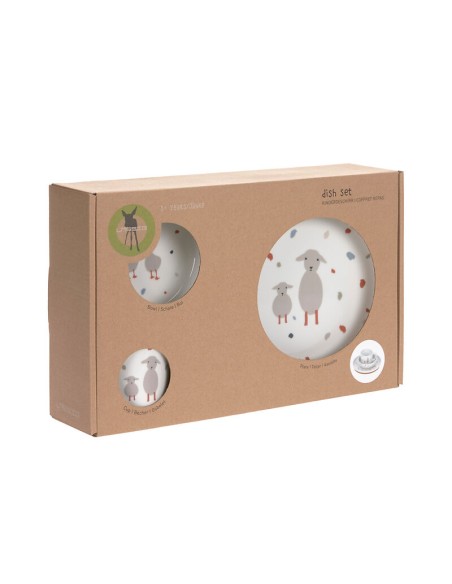 Coffret Repas en Porcelaine Tiny Farmer Mouton et Oie