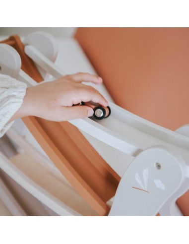 Circuit Toboggan à Voitures Nougat en Bois -...