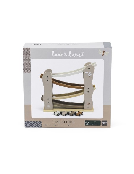 Circuit Toboggan à Voitures Nougat en Bois - Label Label