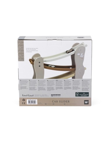 Circuit Toboggan à Voitures Nougat en Bois -...