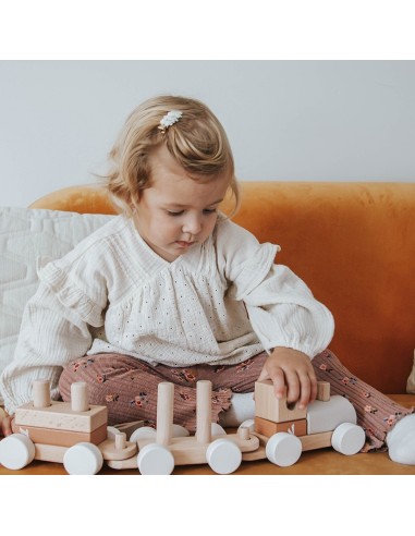 Train en Bois Nougat - Label Label