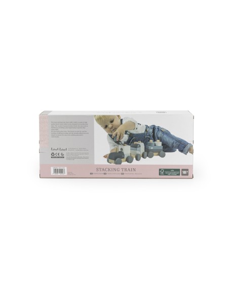 Train en Bois Empilable Rose - Label Label